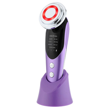 Aparat pentru tratament facial si intinerirea pielii 5 in 1, Lifting, Anti Rid, Microcurent, Masaj facial, Mov